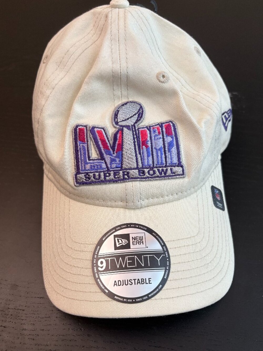 New Era 9TWENTY Super Bowl 58 LVIII Adjustable Dad Hat NFL NWT OSFM Cream